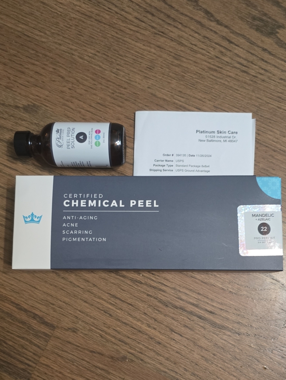 Platinum Skincare Certified Chemical Peel Mandelic + Azelaic 22